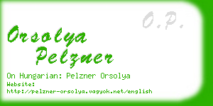 orsolya pelzner business card